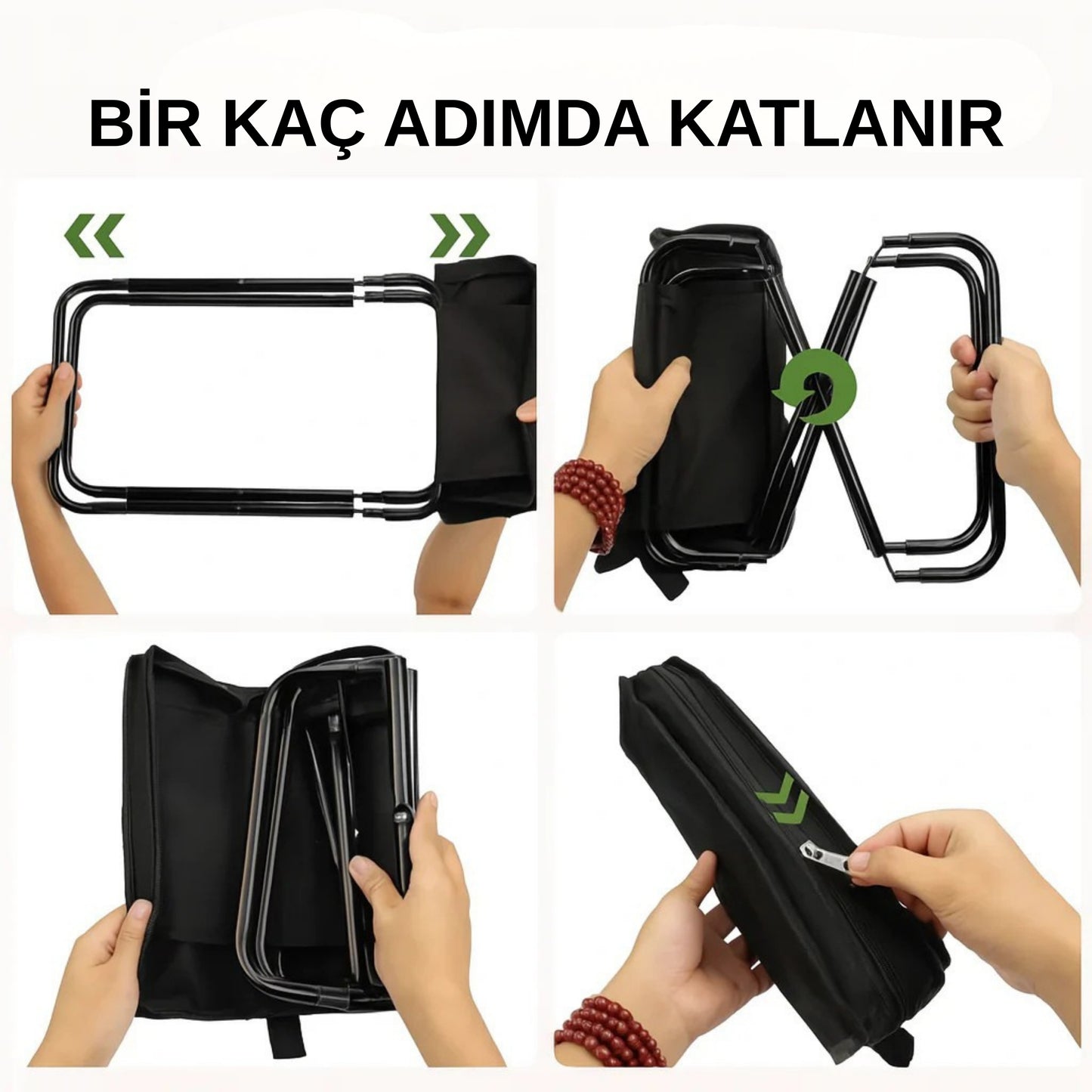 FlooF® 2'si 1 Arada Taşınabilir Çanta Sandalye